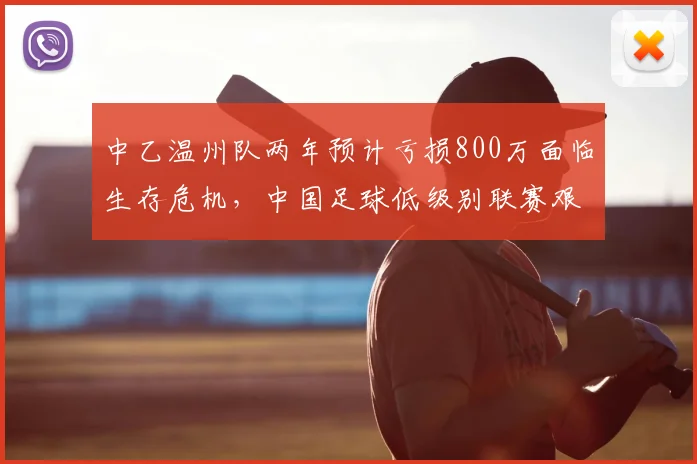 中乙温州队两年预计亏损800万面临生存危机，中国足球低级别联赛艰难生存现状深度解读